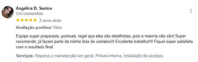 Depoimento de cliente da ARTpilar 5