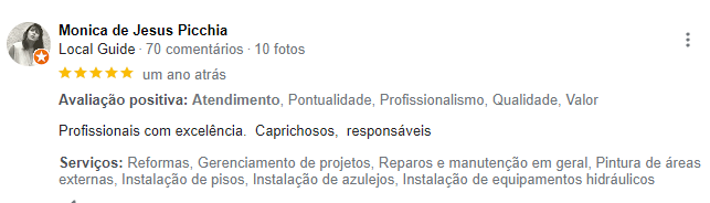 Depoimento de cliente da ARTpilar 8